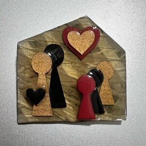 People Pins by Lucinda. Collectible one of a kind hand made pins from 1990s.